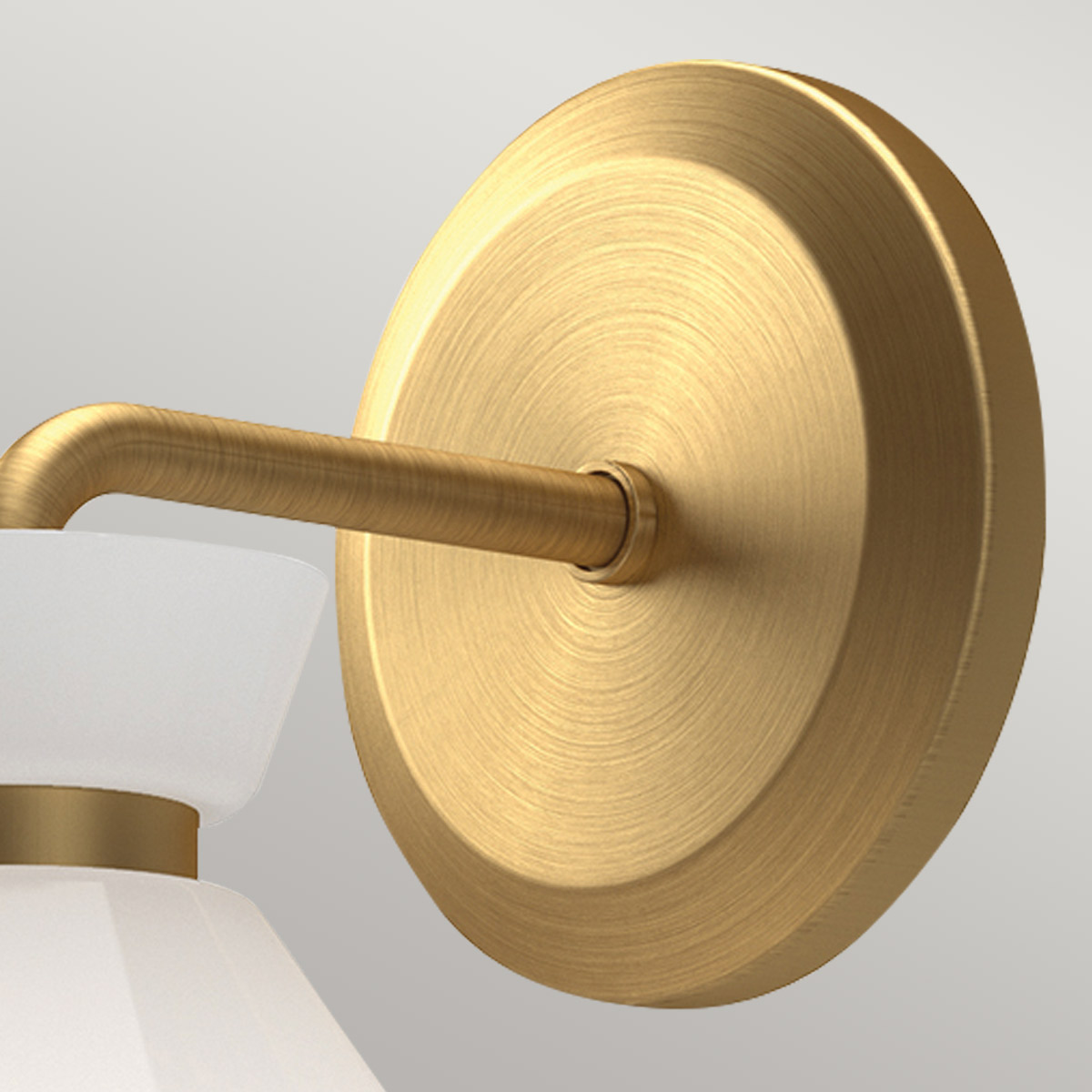 Berkeforth Hamptons Cone Wall Light Brushed Gold Berkeforth Hamptons Cone Wall Light Brushed Gold — detail view