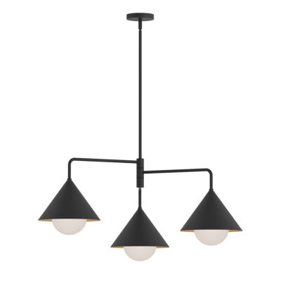 Blackthorn Matte Contemporary 3 Light Chandelier
