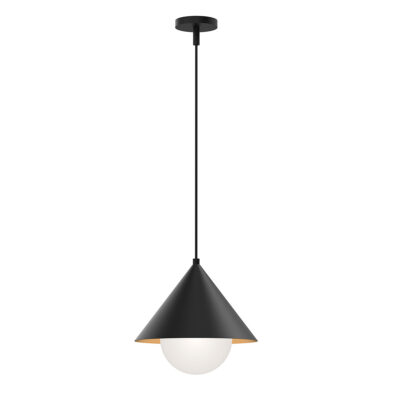 Blackthorn Matte Contemporary Cone Pendant Black