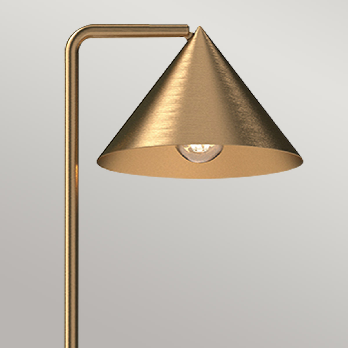 Blackthorn Matte Contemporary Floor Lamp Brushed Gold Blackthorn Matte Contemporary Floor Lamp Brushed Gold — detail view