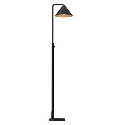 Blackthorn Matte Contemporary Floor Lamp Matte Black