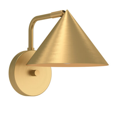 Blackthorn Matte Contemporary Wall Light Brushed Gold