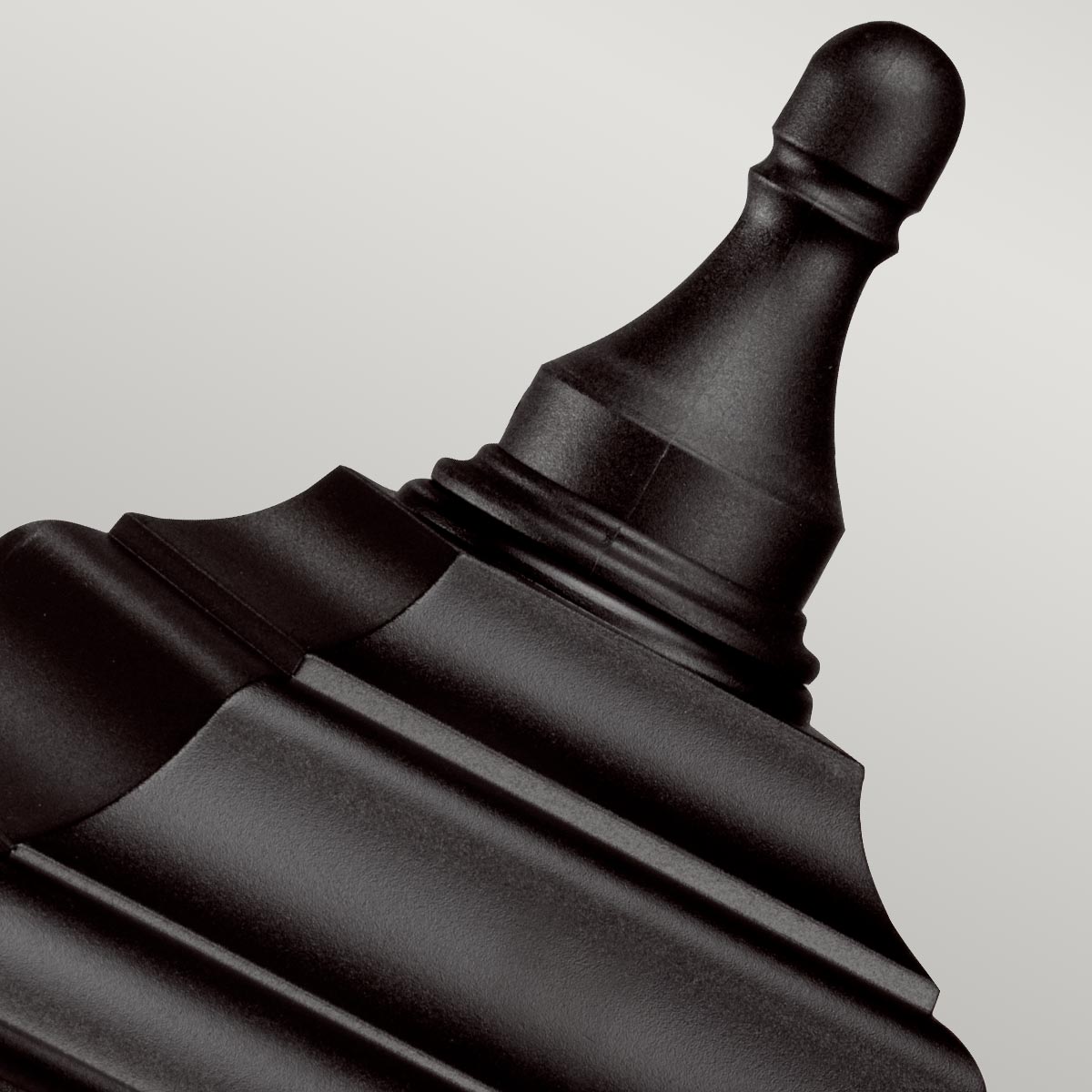 Blackthorn Pillar Traditional Outdoor Pedestal Lantern Black Blackthorn Pillar Traditional Outdoor Pedestal Lantern Black — detail view