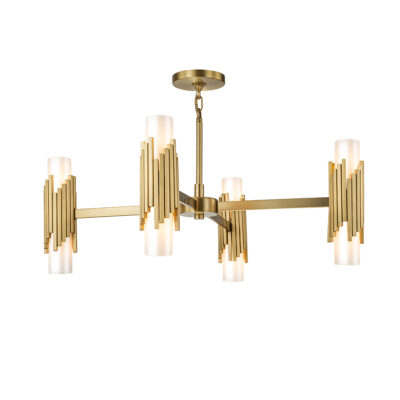 Blackwood Manor Contemporary Chandelier Aged Brass
