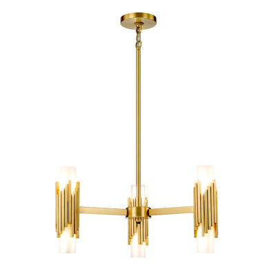 Blackwood Manor Contemporary Chandelier Aged Brass