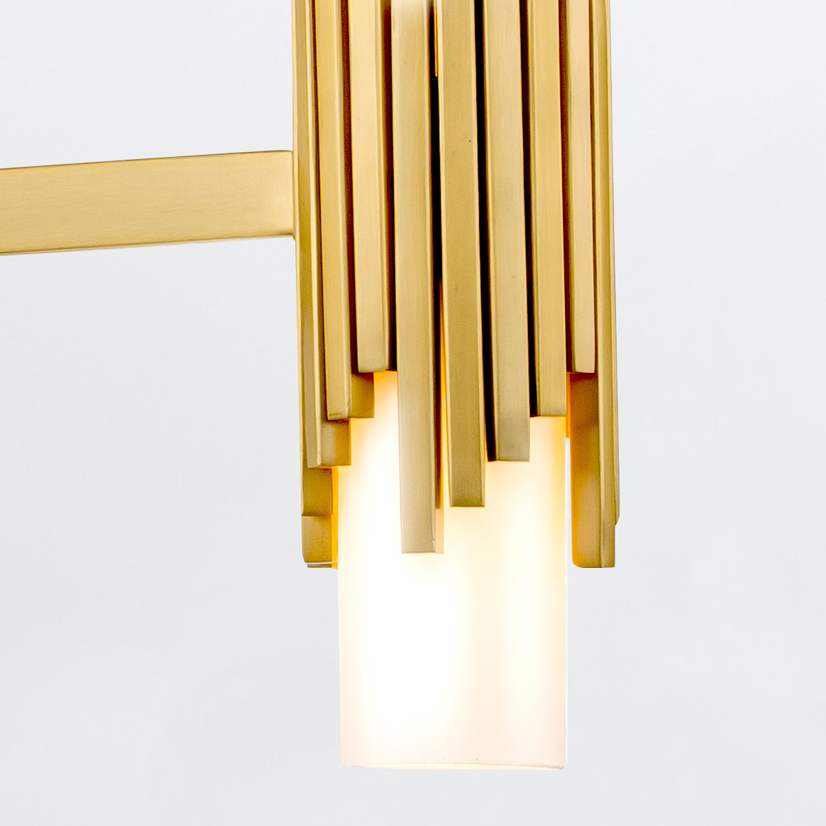 Blackwood Manor Contemporary Chandelier Aged Brass Blackwood Manor Contemporary Chandelier Aged Brass — detail view