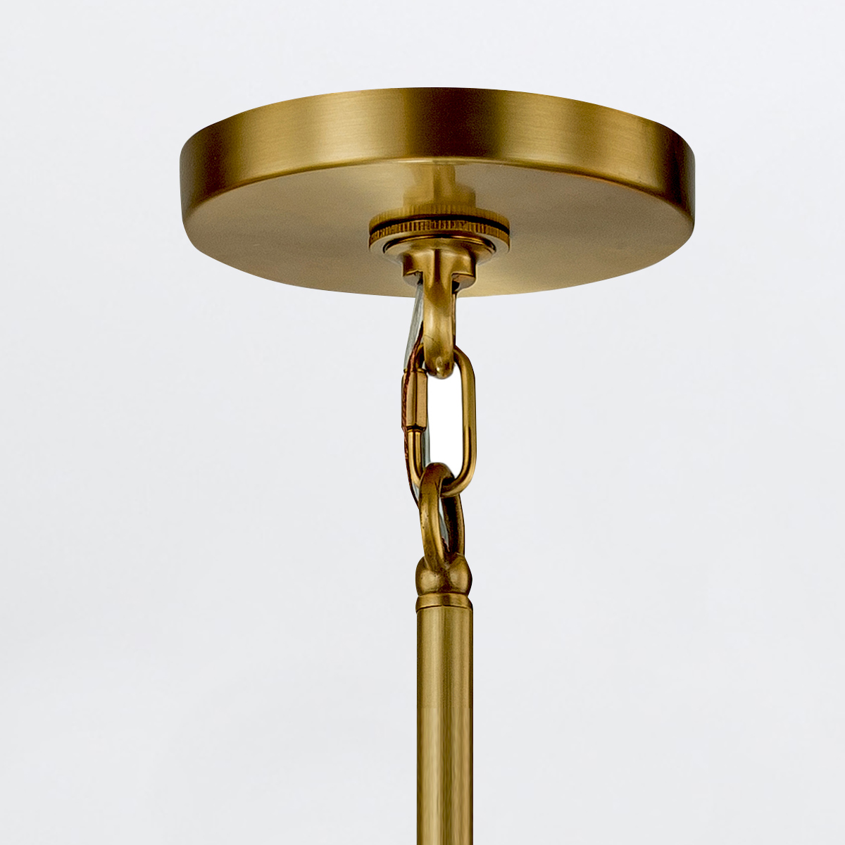 Blackwood Manor Contemporary Chandelier Aged Brass Blackwood Manor Contemporary Chandelier Aged Brass — detail view