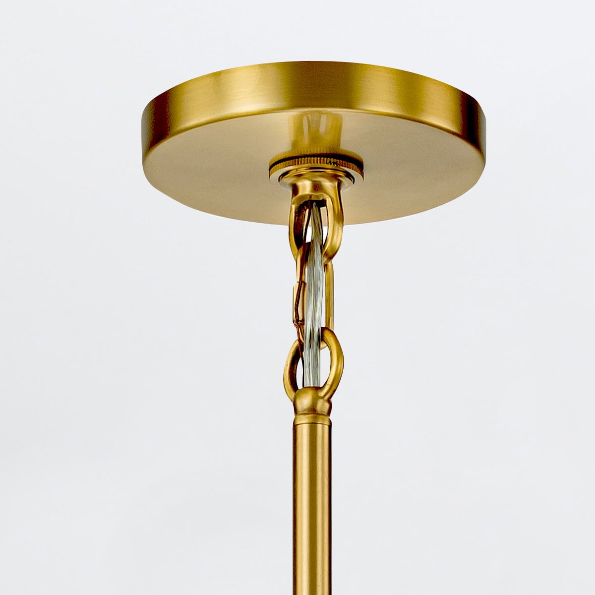 Blackwood Manor Contemporary Chandelier Aged Brass Blackwood Manor Contemporary Chandelier Aged Brass — detail view