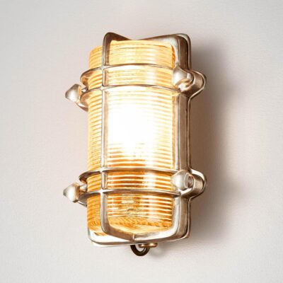 Blackwood Nautical Cage Outdoor Wall Light Antique Silver
