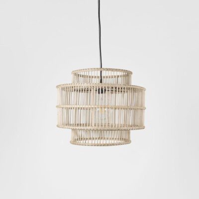Blairgowrie Hamptons Rattan Ceiling Pendant Natural