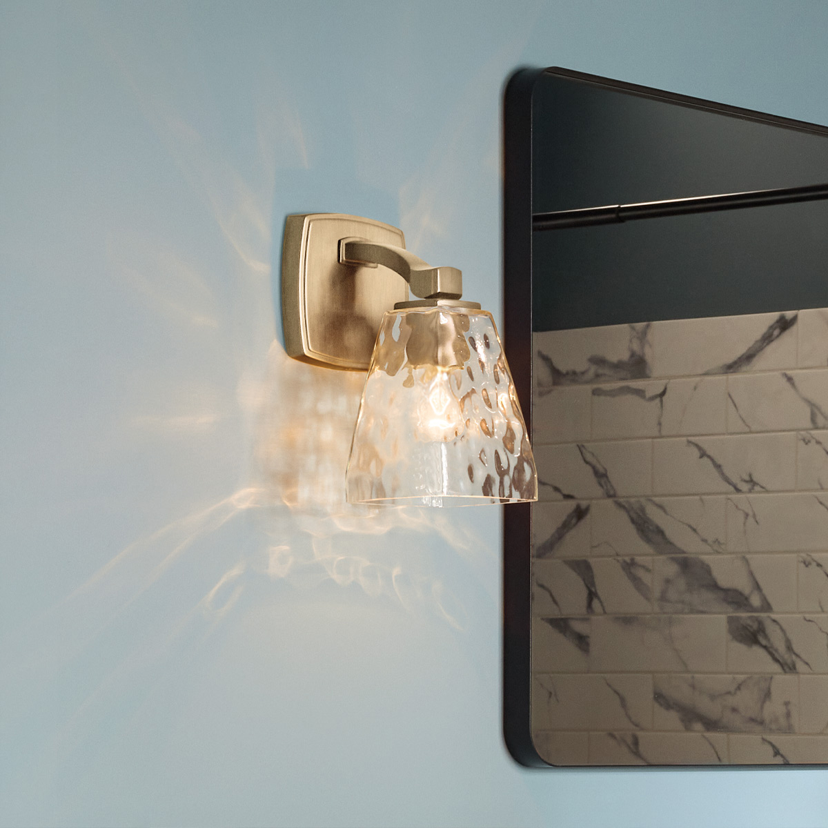 Blythefield Hamptons Wall Light Champagne Bronze Blythefield Hamptons Wall Light Champagne Bronze — in situ view