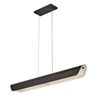 Bowden Row Contemporary Linear Pendant Black Oxide