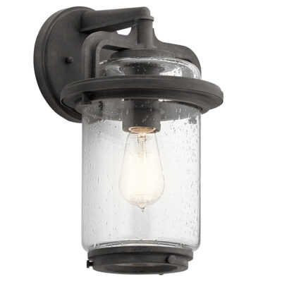 Brackenfell Traditional Outdoor Wall Lantern Weathered Zinc
