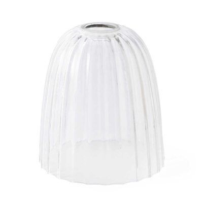 Brackenfield Ribbed Glass Shade Clear