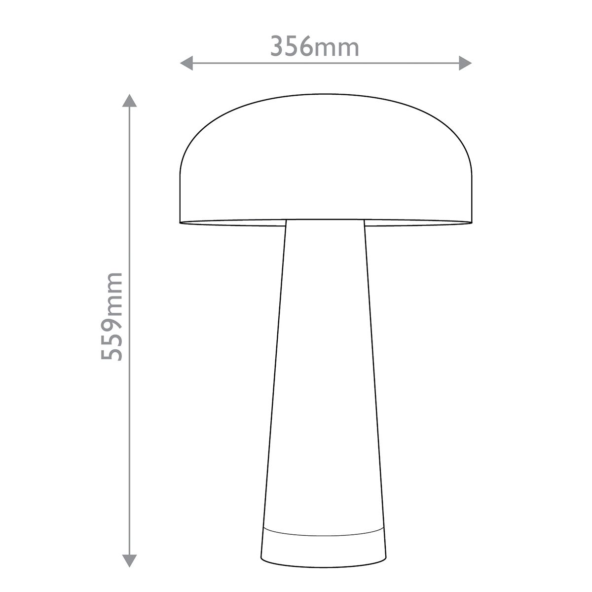 Brackenmoor Mushroom Table Lamp in English Bronze and Taupe Brackenmoor Mushroom Table Lamp in English Bronze and Taupe