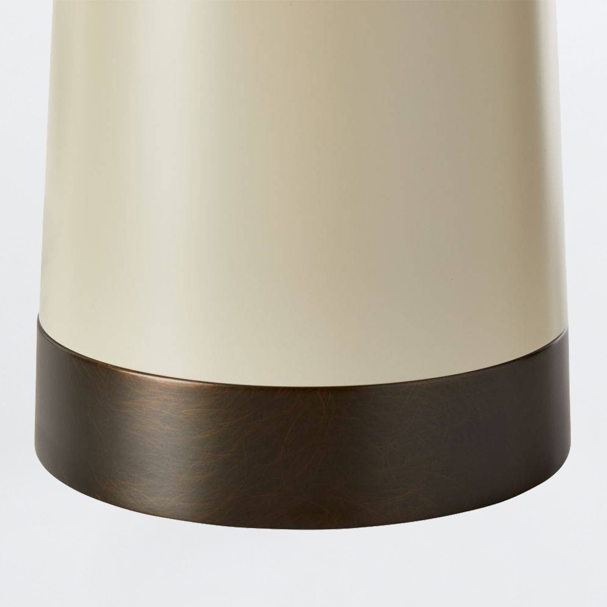 Brackenmoor Mushroom Table Lamp in English Bronze and Taupe Brackenmoor Mushroom Table Lamp in English Bronze and Taupe — detail view