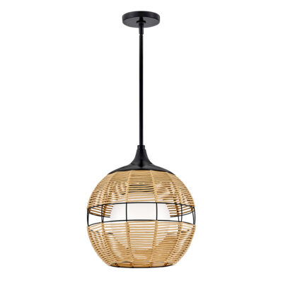 Brackenwood Hamptons Outdoor Pendant Black Camel