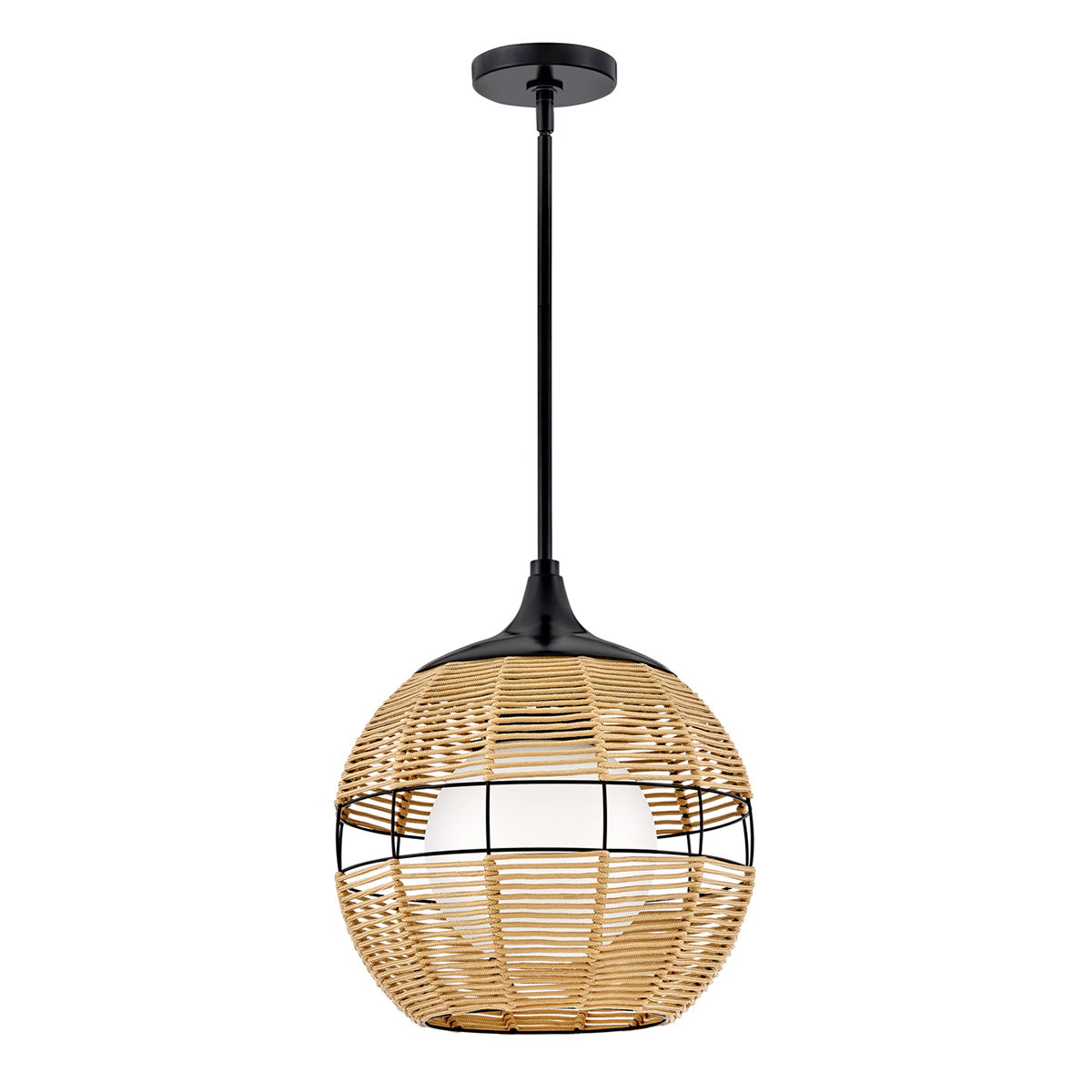 Brackenwood Hamptons Outdoor Pendant Black Camel