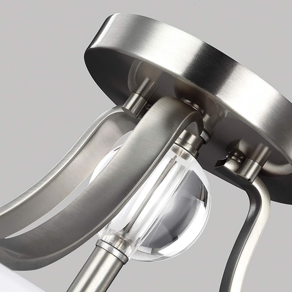 Bramhurst Hamptons Ceiling Semi-Flush Satin Nickel Bramhurst Hamptons Ceiling Semi-Flush Satin Nickel — detail view