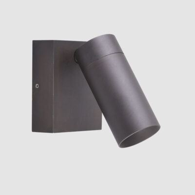 Brantham Heritage Adjustable Cylinder Outdoor Wall Light Dark Grey