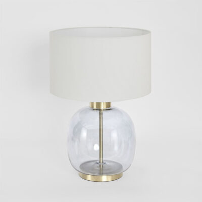 Braxton Hamptons Table Lamp Blue Glass Base