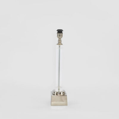 Briarwood French Provincial Pillar Table Lamp Base Nickel