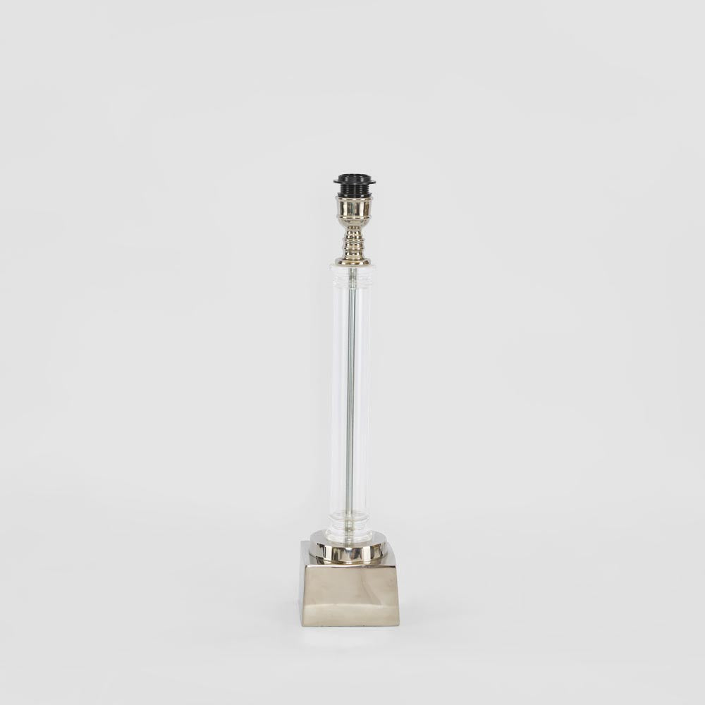 Briarwood French Provincial Pillar Table Lamp Base Nickel