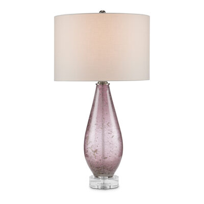 Brightholme French Provincial Table Lamp Mauve Glass