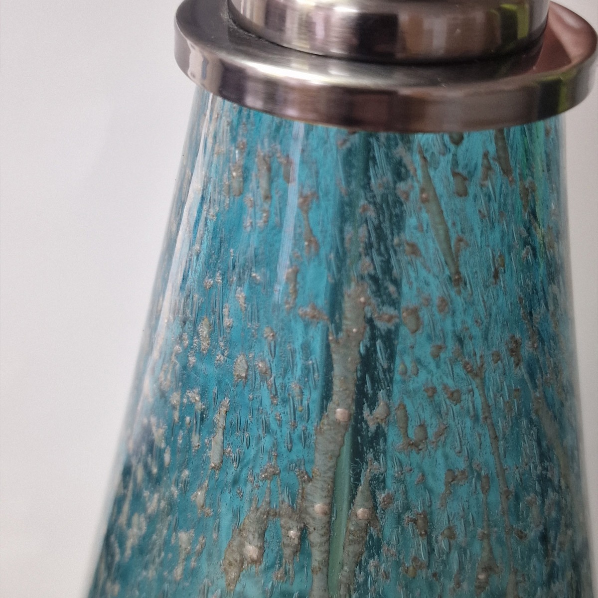 Brightholme Hamptons Table Lamp Pale Blue Speckle Brightholme Hamptons Table Lamp Pale Blue Speckle — detail view