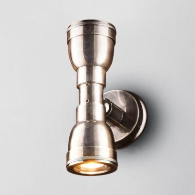 Brighton Heritage Up Down Outdoor Wall Light Antique Silver