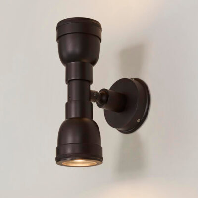 Brighton Industrial Adjustable Outdoor Wall Light Antique Black