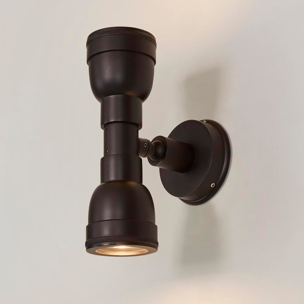 Brighton Industrial Adjustable Outdoor Wall Light Antique Black