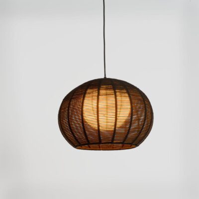 Brightstone Hamptons Woven Dome Pendant Light Black