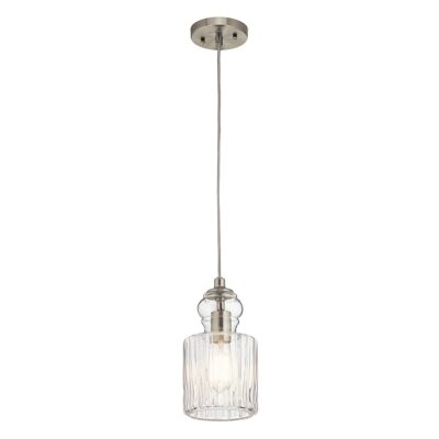 Brushed Coastal Hamptons Pendant Light Brushed Nickel