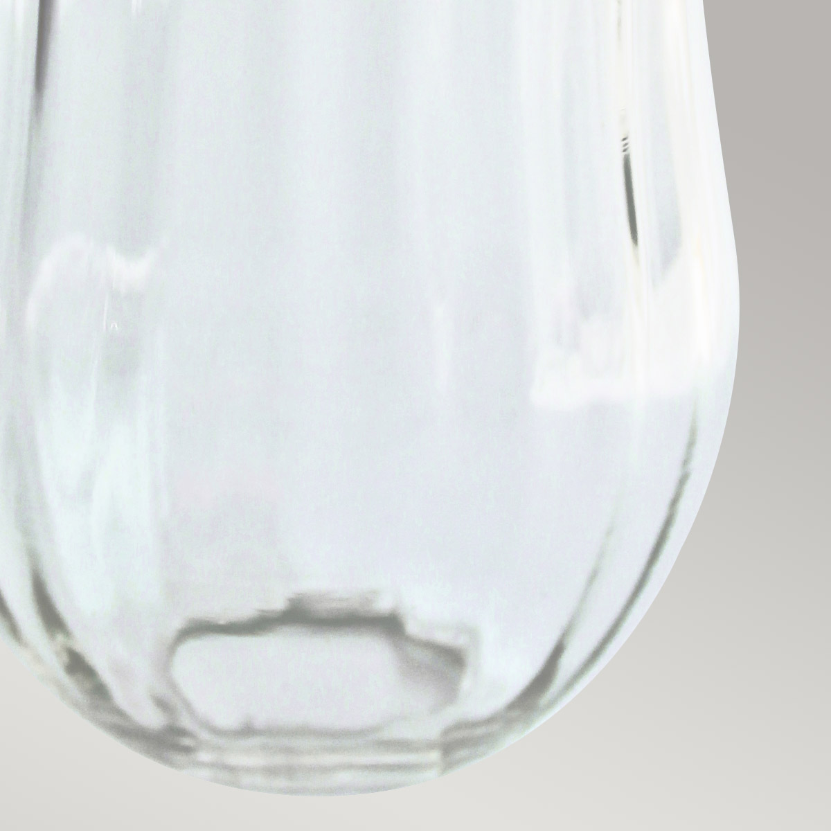 Buryfield Fluted Clear Glass Shade Buryfield Fluted Clear Glass Shade — detail view