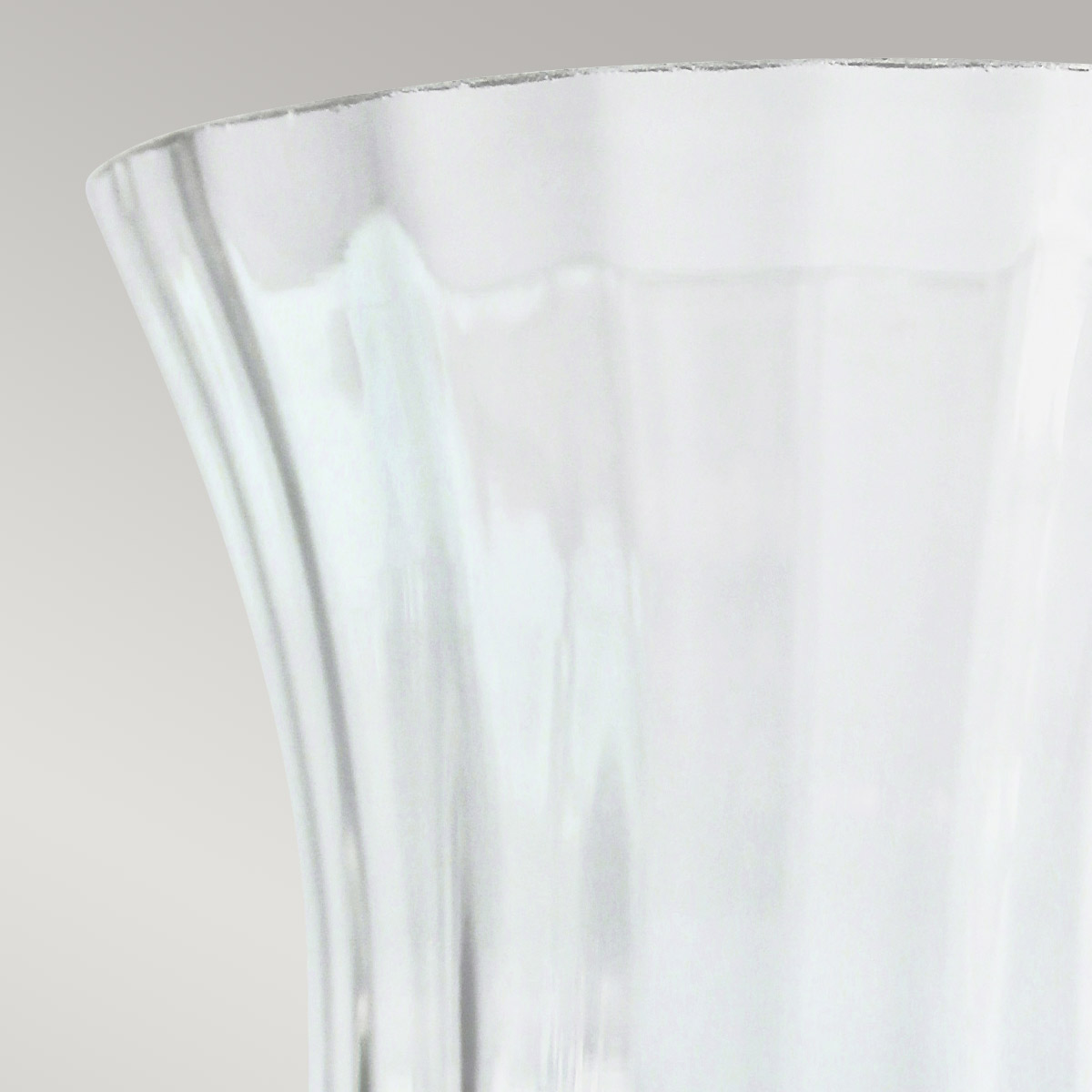 Buryfield Fluted Clear Glass Shade Buryfield Fluted Clear Glass Shade — detail view