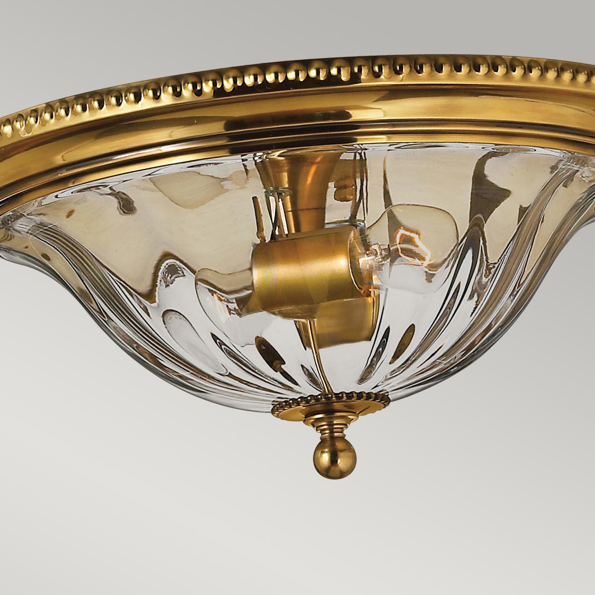 Buryfield French Provincial Ceiling Flush Burnished Brass Buryfield French Provincial Ceiling Flush Burnished Brass — detail view