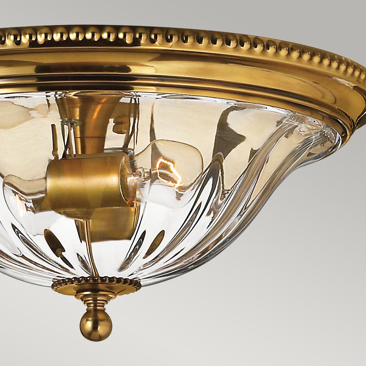 Buryfield French Provincial Ceiling Flush Burnished Brass Buryfield French Provincial Ceiling Flush Burnished Brass — detail view