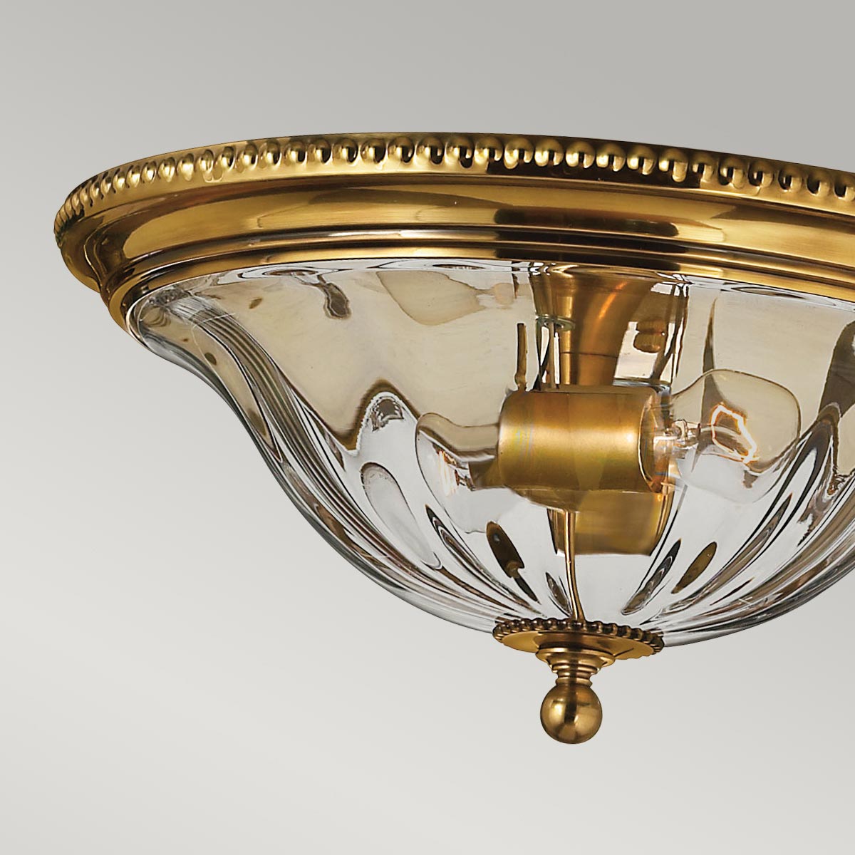 Buryfield French Provincial Ceiling Flush Burnished Brass Buryfield French Provincial Ceiling Flush Burnished Brass — detail view