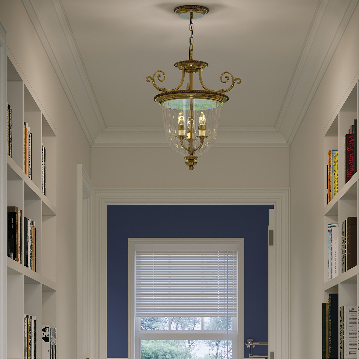 Buryfield French Provincial Pendant Burnished Brass Buryfield French Provincial Pendant Burnished Brass — in situ view