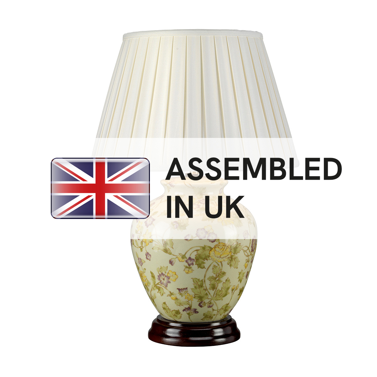 Buttercup Meadow French Provincial Table Lamp Yellow and Purple Floral Porcelain Buttercup Meadow French Provincial Table Lamp Yellow and Purple Floral Porcelain
