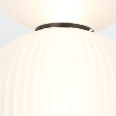 Cabarita Hamptons Double Globe Pendant Polished Nickel — detail view