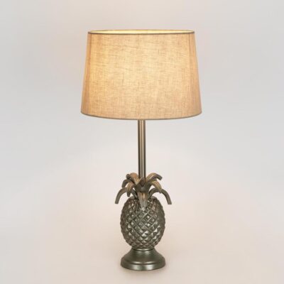 Calbourne Hamptons Pineapple Table Lamp Base Antique Silver