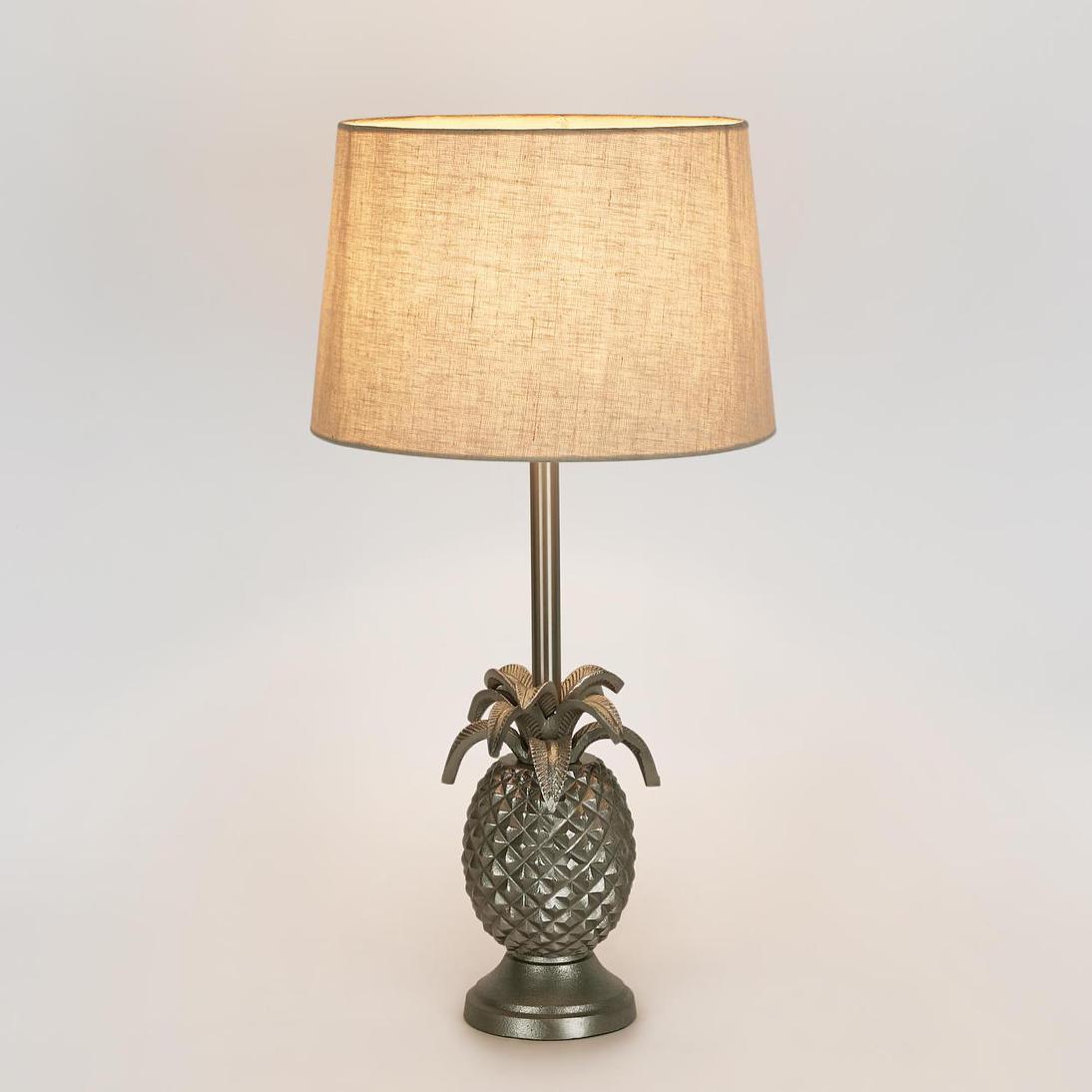 Calbourne Hamptons Pineapple Table Lamp Base Antique Silver