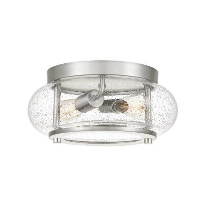Camberford Semi-Flush Hamptons Ceiling Light Brushed Nickel