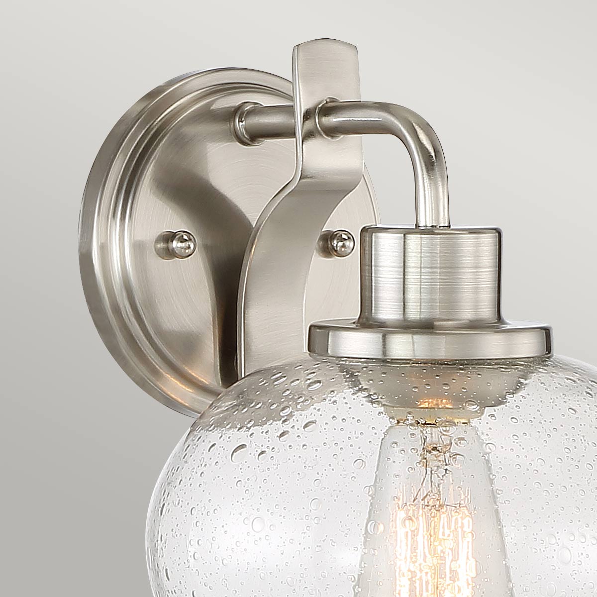 Camberford Semi-Flush Hamptons Wall Light Brushed Nickel Camberford Semi-Flush Hamptons Wall Light Brushed Nickel — detail view