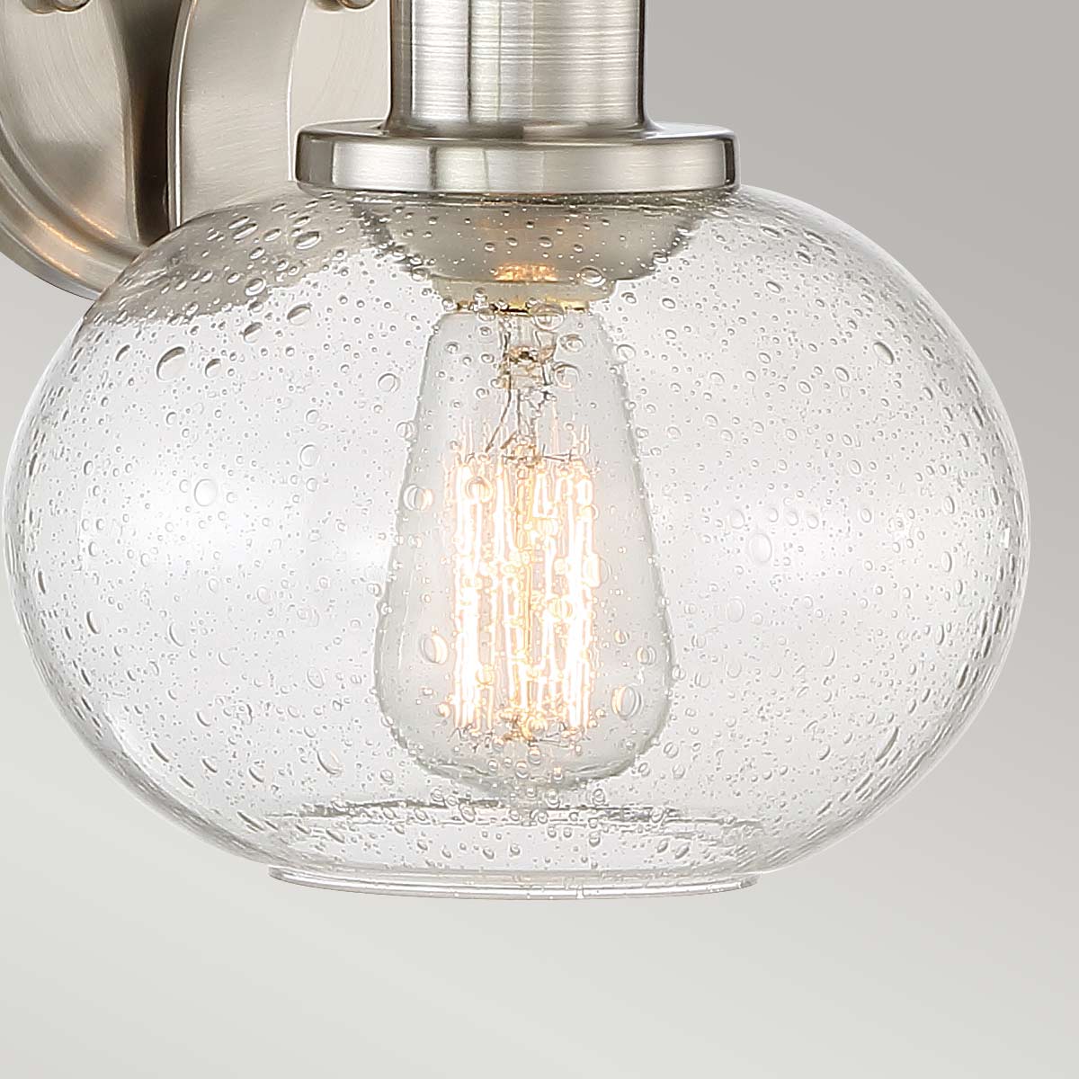 Camberford Semi-Flush Hamptons Wall Light Brushed Nickel Camberford Semi-Flush Hamptons Wall Light Brushed Nickel — detail view