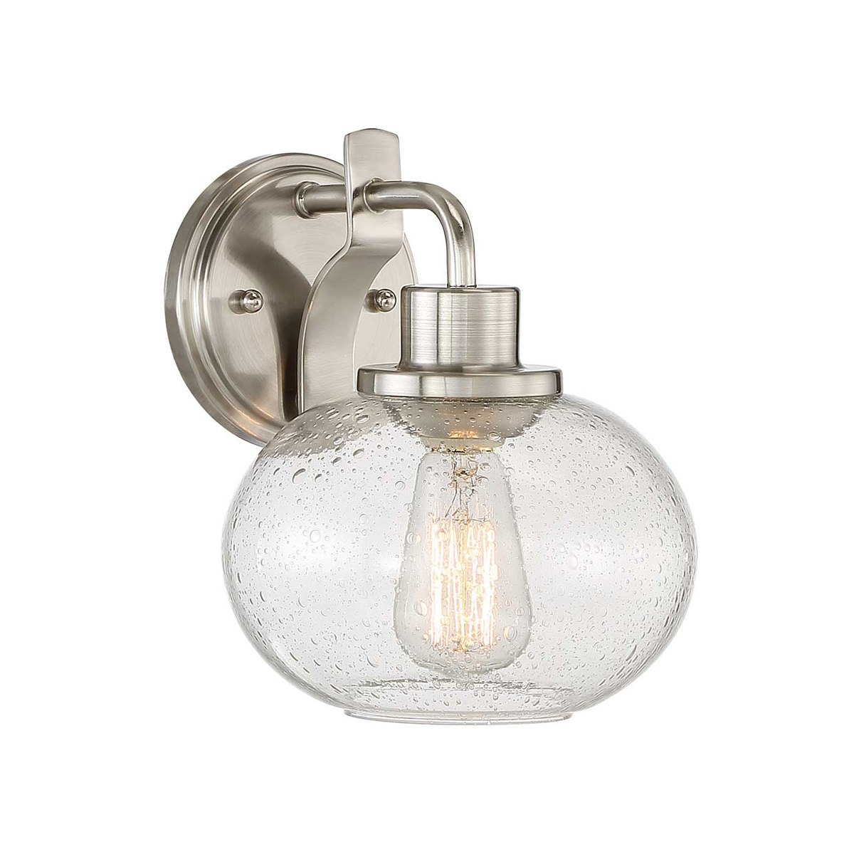 Camberford Semi-Flush Hamptons Wall Light Brushed Nickel