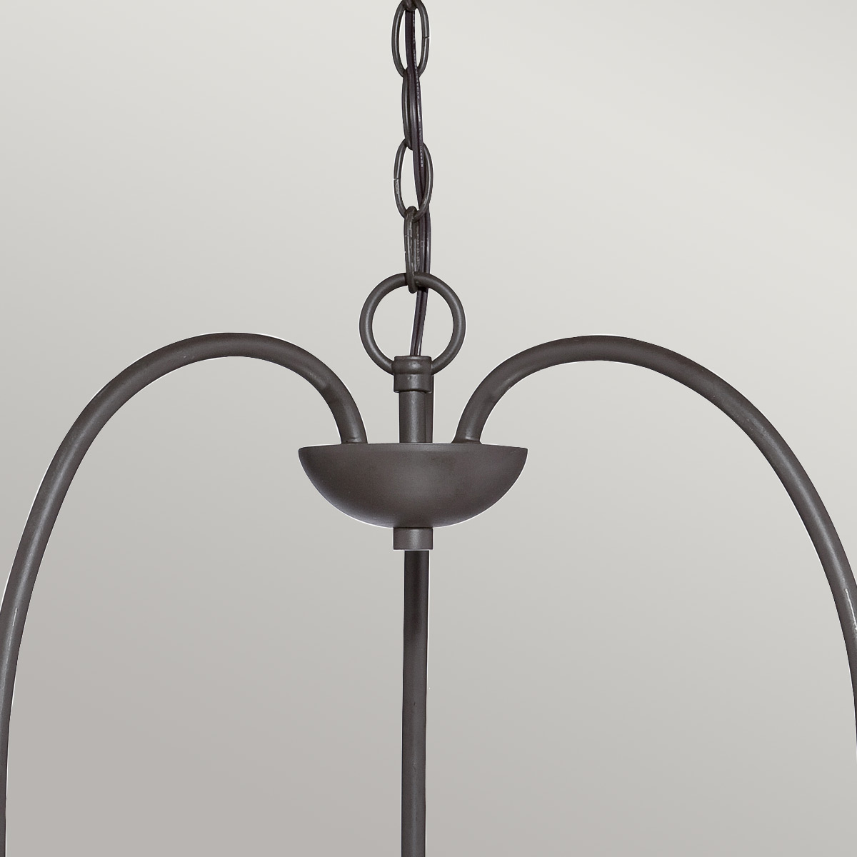 Camberford Semi-Flush Heritage Bronze 3 Light Chandelier Camberford Semi-Flush Heritage Bronze 3 Light Chandelier — detail view