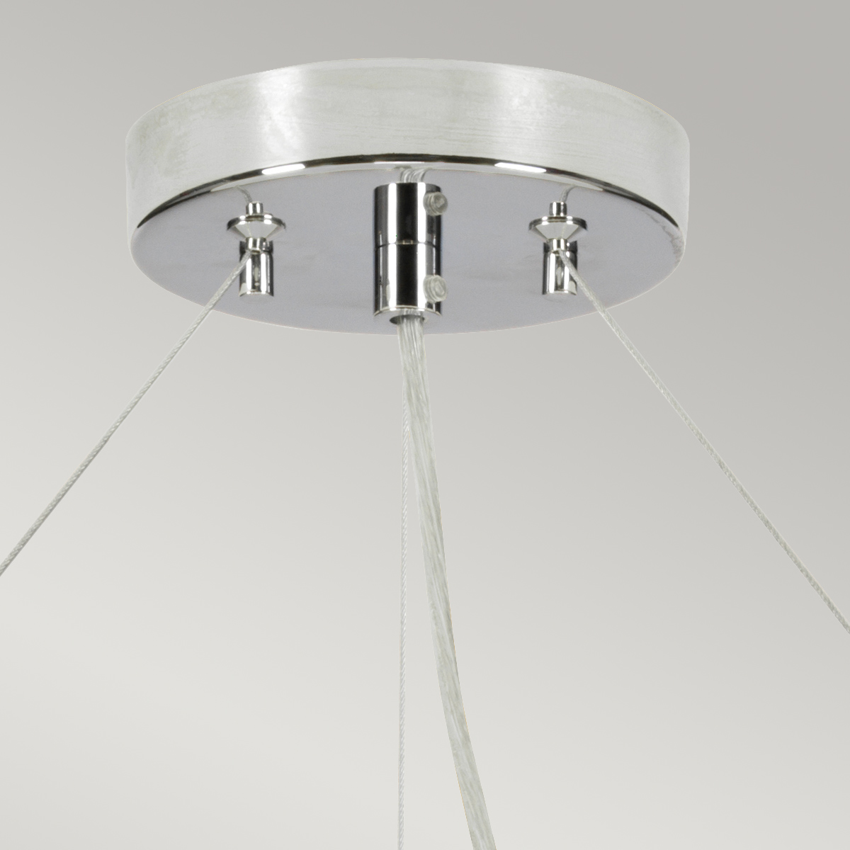 Camberton Hall Hamptons Drum Pendant Ivory Shade Polished Chrome Camberton Hall Hamptons Drum Pendant Ivory Shade Polished Chrome — detail view